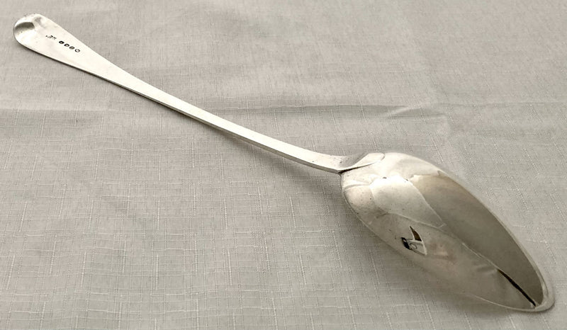 Georgian, George III, Silver Basting Spoon. London 1813 Eley, Fearn & Chawner. 3 troy ounces.
