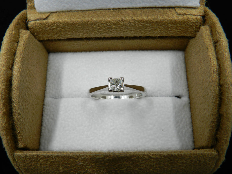 Diamond Solitaire Ring Princess Cut