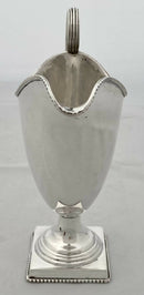 Georgian, George III, Old Sheffield Plate Helmet Shape Cream Jug, circa 1780 - 1800.