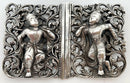 Late 19th Century Burmese White Metal Figural Relief Buckle.
