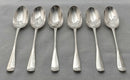 Georgian, George II, Six Scottish Silver Hanoverian Pattern Tablespoons. Edinburgh 1733 Charles Blair (Archibald Ure Assay Master). 13 troy ounces.