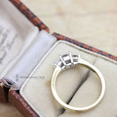 18ct Princess Cut Diamond 0.54ct 3 Stone Ring