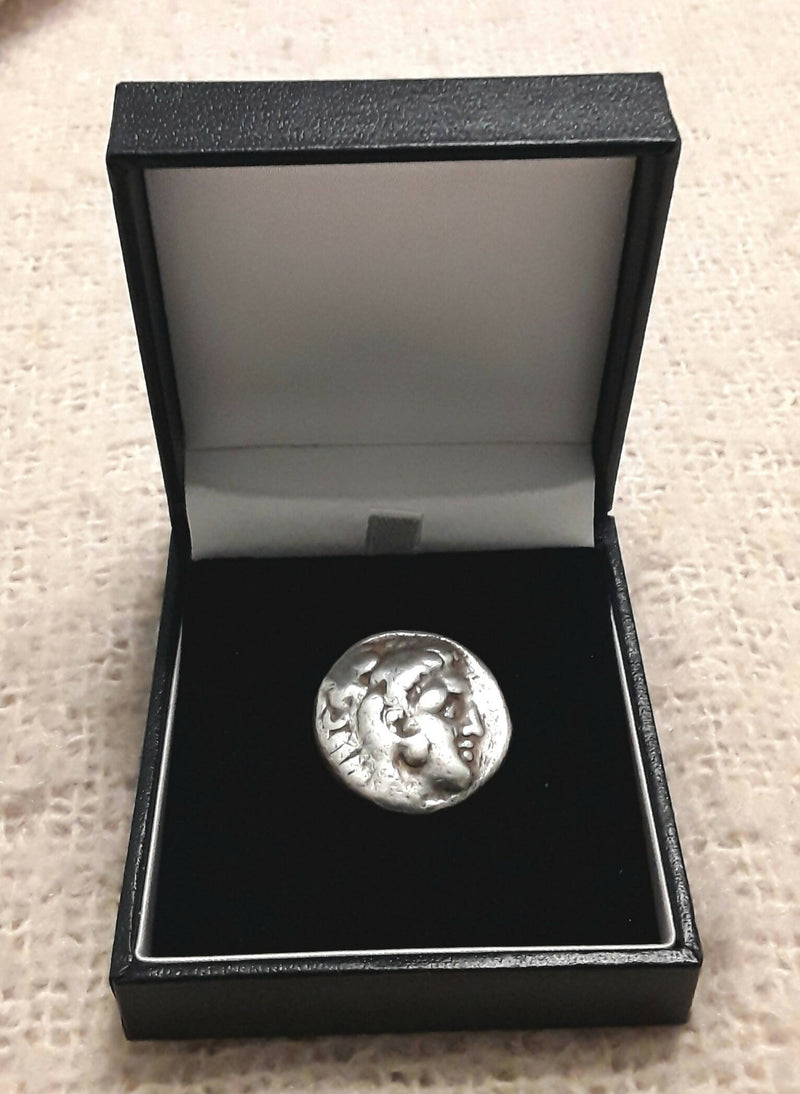 A Large Alexander the Great Solid Silver Tetradrachm Coin.