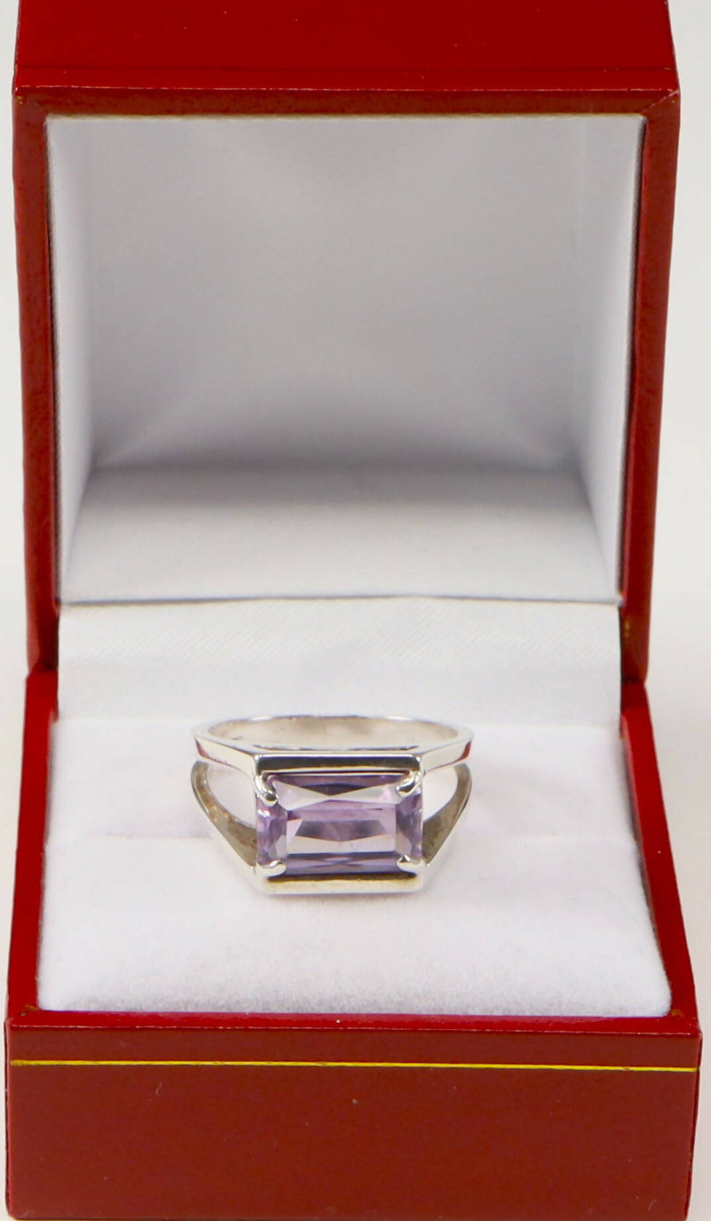 Vintage Silver & Amethyst Designer Ring