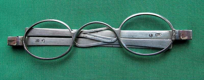 Georgian Silver Wig Spectacles/Glasses/Hallmarked Birmingham 1824/John Parkes