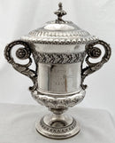 Georgian, George IV, Silver Cup & Cover, Hunting & Coursing Interest. London 1824 Joseph Angell I. 43.6 troy ounces.