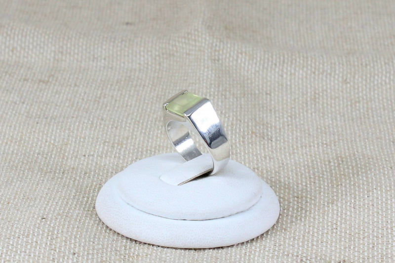 Silver CZ Band Ring