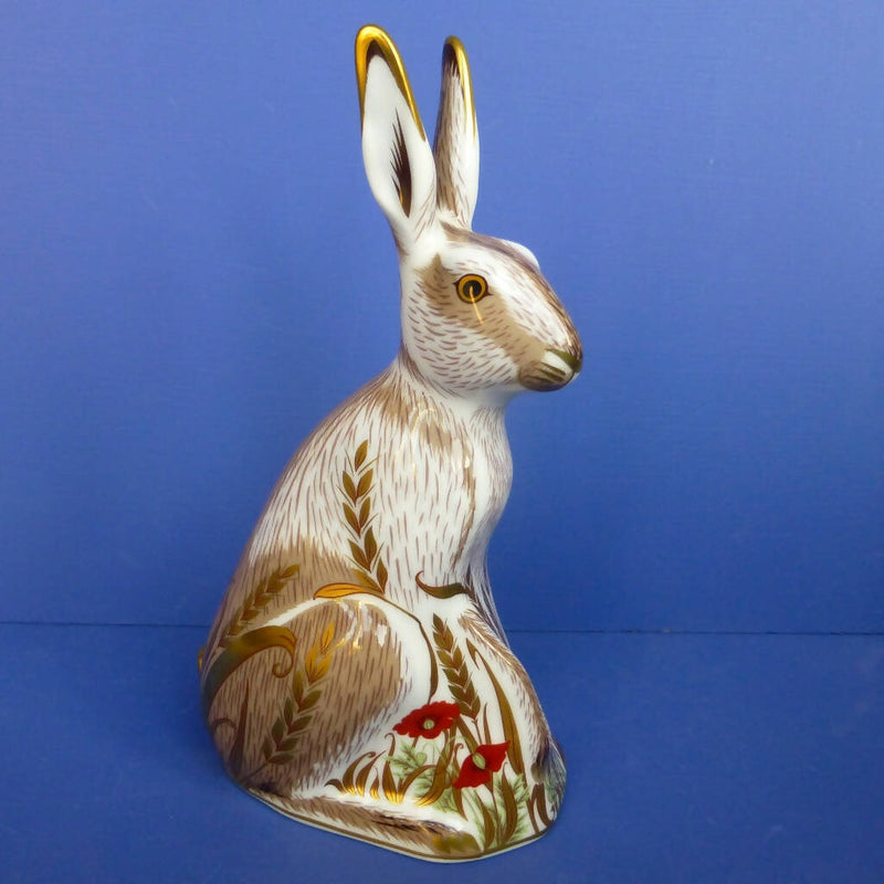 Royal Crown Derby Paperweight - Midsummer Hare (Boxed)