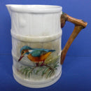 Royal Worcester Barrel Jug Kingfisher C1925