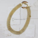 Silver Gilt Mesh Necklace by Milor