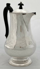 Georgian, George IV, Silver Hot Water Jug. London 1825 Michael Starkey. 20.2 troy ounces.