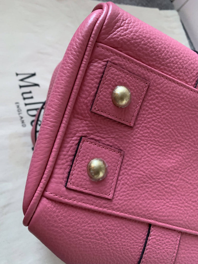 Mulberry Bayswater Heritage Pink Leather Bag