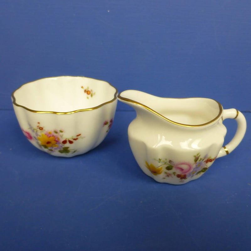 Royal Crown Derby Miniature Posies Sugar Bowl and Cream Jug