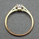 18ct gold and platinum .2ct diamond solitaire ring