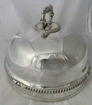 Matthew Boulton Late Georgian Silver Plated Crested Game Meat Dome.