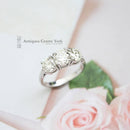 Certified 18ct White Gold Diamond 3.35cts Three Stone Ring