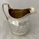 Georgian, George III, Crested Silver Cream Jug. London 1800 Robert & David Hennell. 5.49 troy ounces.