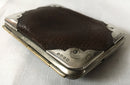 Victorian silver mounted ladies leather purse. Birmingham 1899 Steinhart & Co.