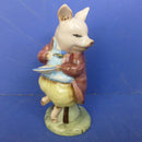 Royal Albert Beatrix Potter Figurine - Pigling Bland Eats His Porridge