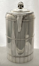 Georgian, George III, Silver "Coopered Barrel" Coffee Biggin. London 1796 John Touliet. 16 troy ounces.