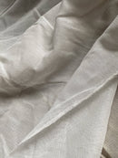 Beautiful plain Cotton Ecru Cream colour madras panelling to finish 164/310cms