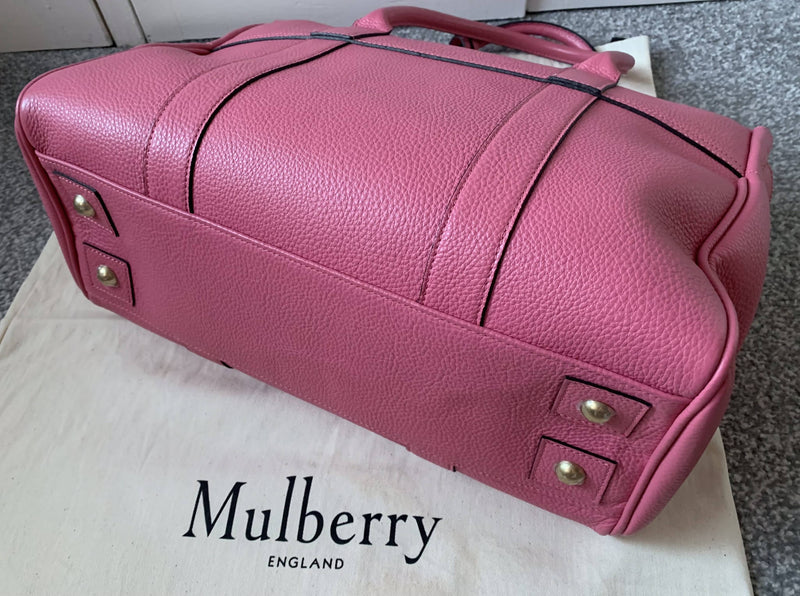 Mulberry Bayswater Heritage Pink Leather Bag