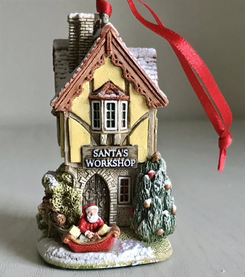 Lilliput Lane Santa’s Workshop. Christmas tree ornament.