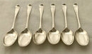 Georgian, George II, Six Scottish Silver Hanoverian Pattern Tablespoons. Edinburgh 1733 Charles Blair (Archibald Ure Assay Master). 13 troy ounces.