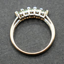 9ct gold peridot and diamond ring