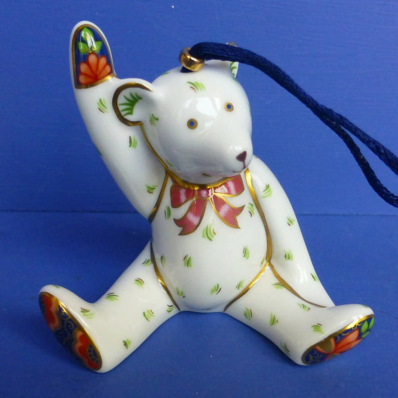 Royal Crown Derby Christmas Tree Decoration - Teddy Bear Victoria (Boxed)