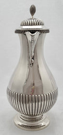 Victorian Silver Hot Water Jug. Birmingham 1883 Samuel Walton Smith. 15.7 troy ounces.
