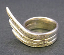 Jake: Three tier silver wing ring