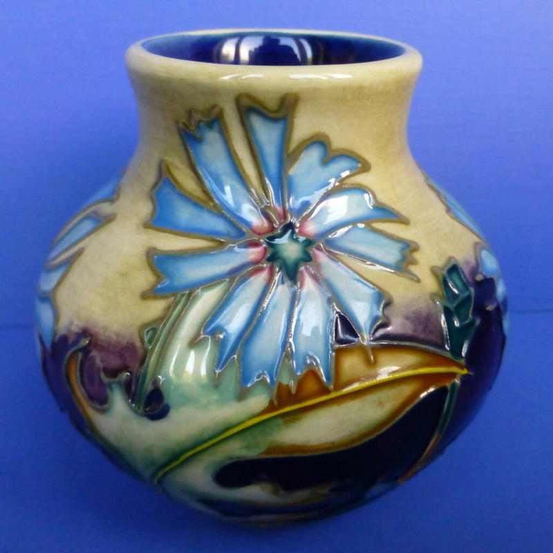 Moorcroft Vase Chicory (The Herb Collection) By Philip Gibson
