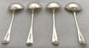 Georgian, George III, Set of Four Silver Sauce Ladles. London 1802 William Sumner I. 5 troy ounces.