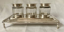 William IV Silver Inkstand. London 1834 Joseph Angell I & John Angell I. 13 troy ounces.