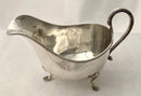 George V Silver Sauce Boat. Sheffield 1929 Walker & Hall. 4.9 troy ounces.