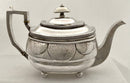 Georgian, George III, silver tea service. London 1811 Duncan Urquhart & Napthali Hart. 32 troy ounces.