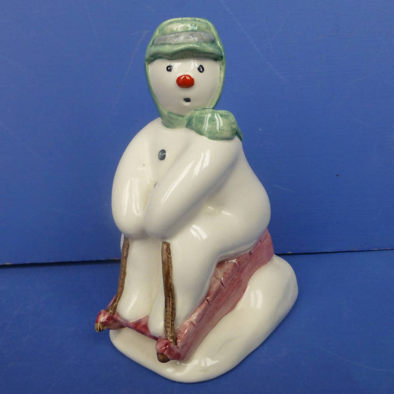 Royal Doulton Snowman Figurine - Toboganning DS20