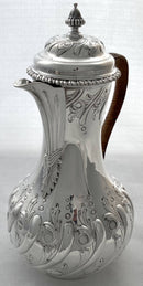 Georgian, George II, Silver Hot Water Jug. London 1759 Thomas Whipham & Charles Wright. 21.5 troy ounces.