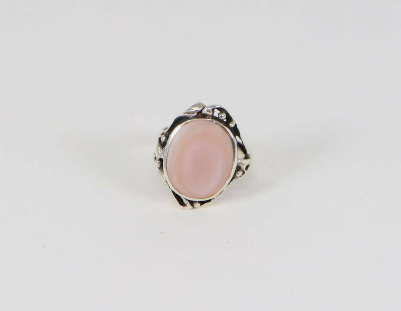 Vintage Silver & Mother of Pearl Ring