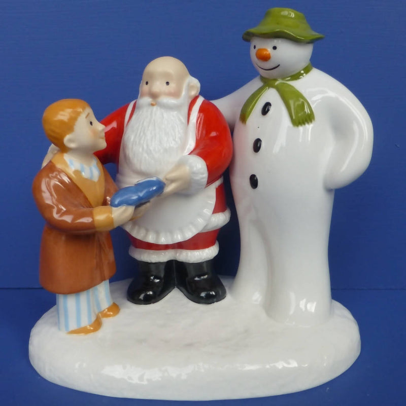 Coalport Father Christmas Snowman Figurine - The Special Gift (Boxed)