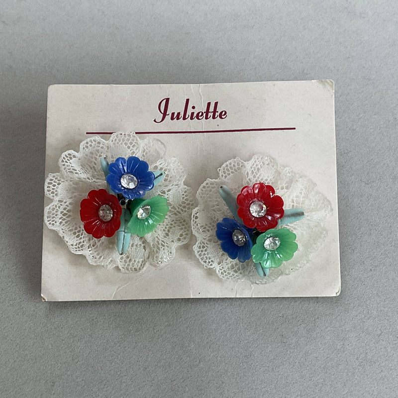 1950’s posy earrings