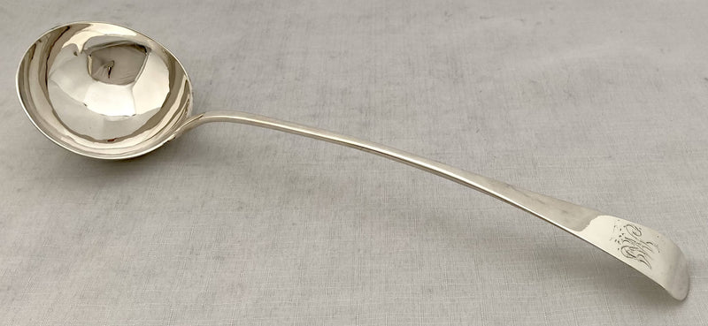 Georgian, George III, Scottish Silver Soup Ladle. Edinburgh 1770 James Gilliland. 6.4 troy ounces.