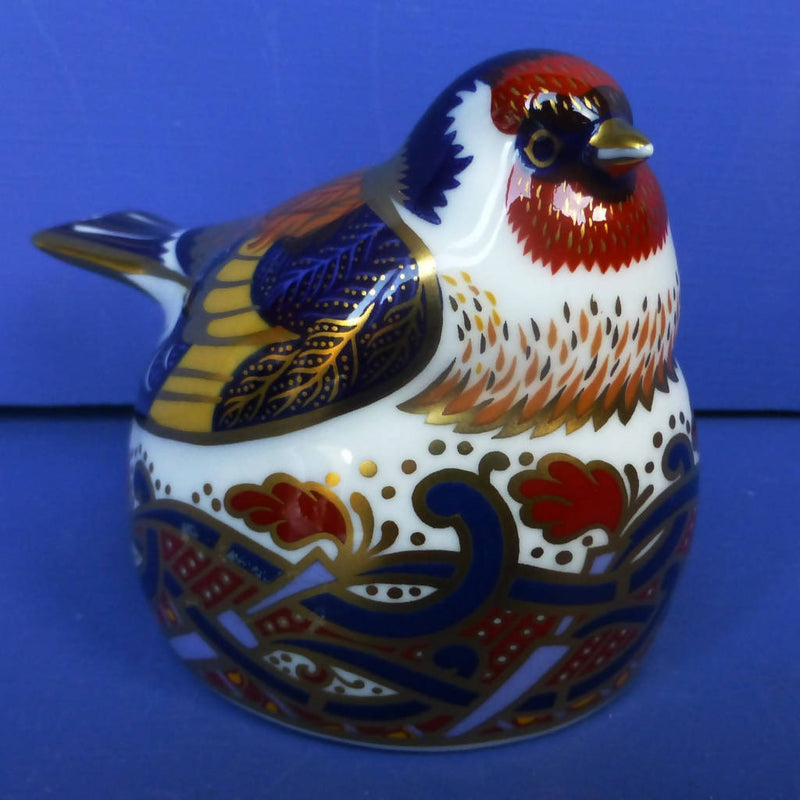 Royal Crown Derby Paperweight Nesting Goldfinch (Boxed)