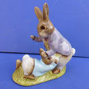 Beswick Beatrix Potter Figurine - Mr Benjamin Bunny and Peter Rabbit BP3B
