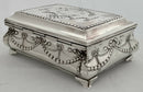 Edwardian Silver Box of Bombe Form. Birmingham 1908 Henry Matthews.