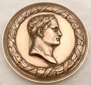 The Death of Napoleon Bonaparte on Saint Helena Bronze Medal. After Andrieu.