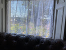 "Jessica" Victorian Style White Cotton Lace Curtain Panel Ready To Hang - 36" x 36" 90 x 91cms