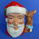 Royal Doulton Large Character Jug Santa Claus (Reindeer Handle) D6675
