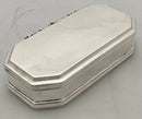 George V Silver Casket. London 1912 Robert Frederick Fox. 7.4 troy ounces.